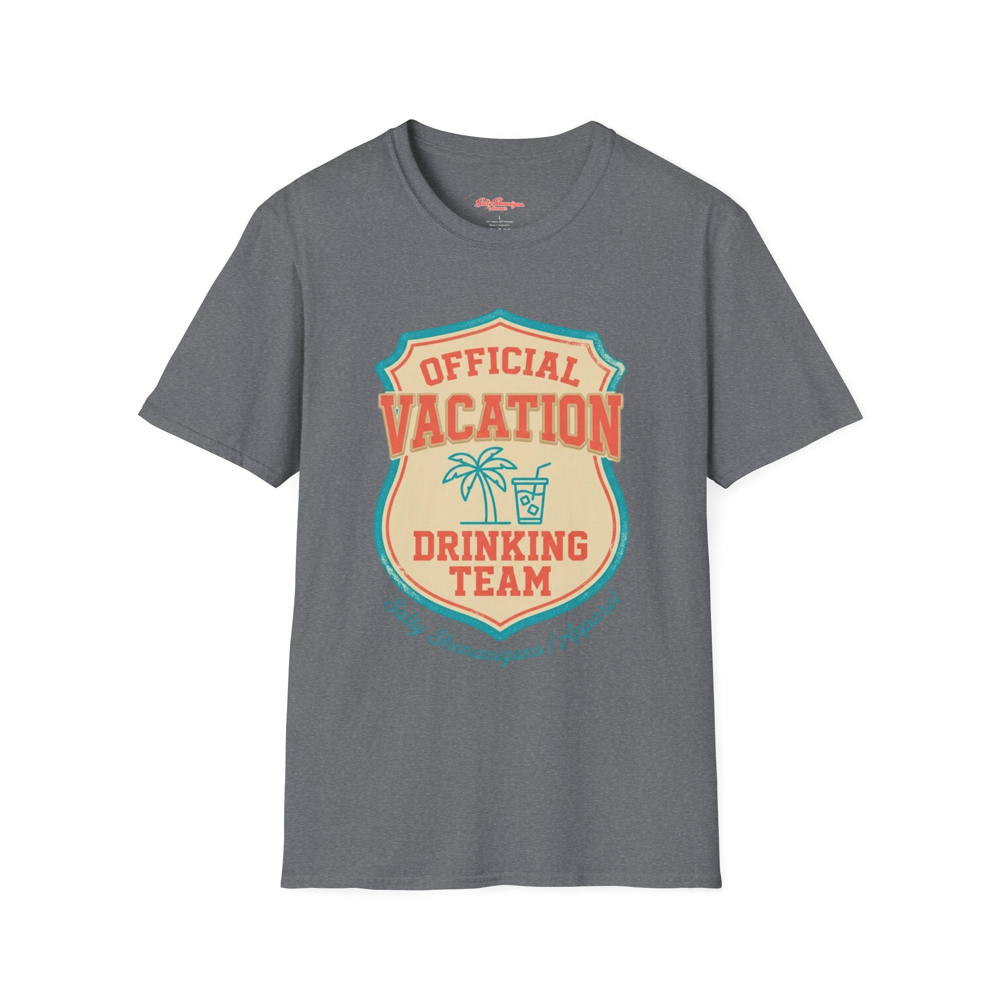 Salty Shenanigans Apparel Official Vacation Drinking Team T-Shirt Printify