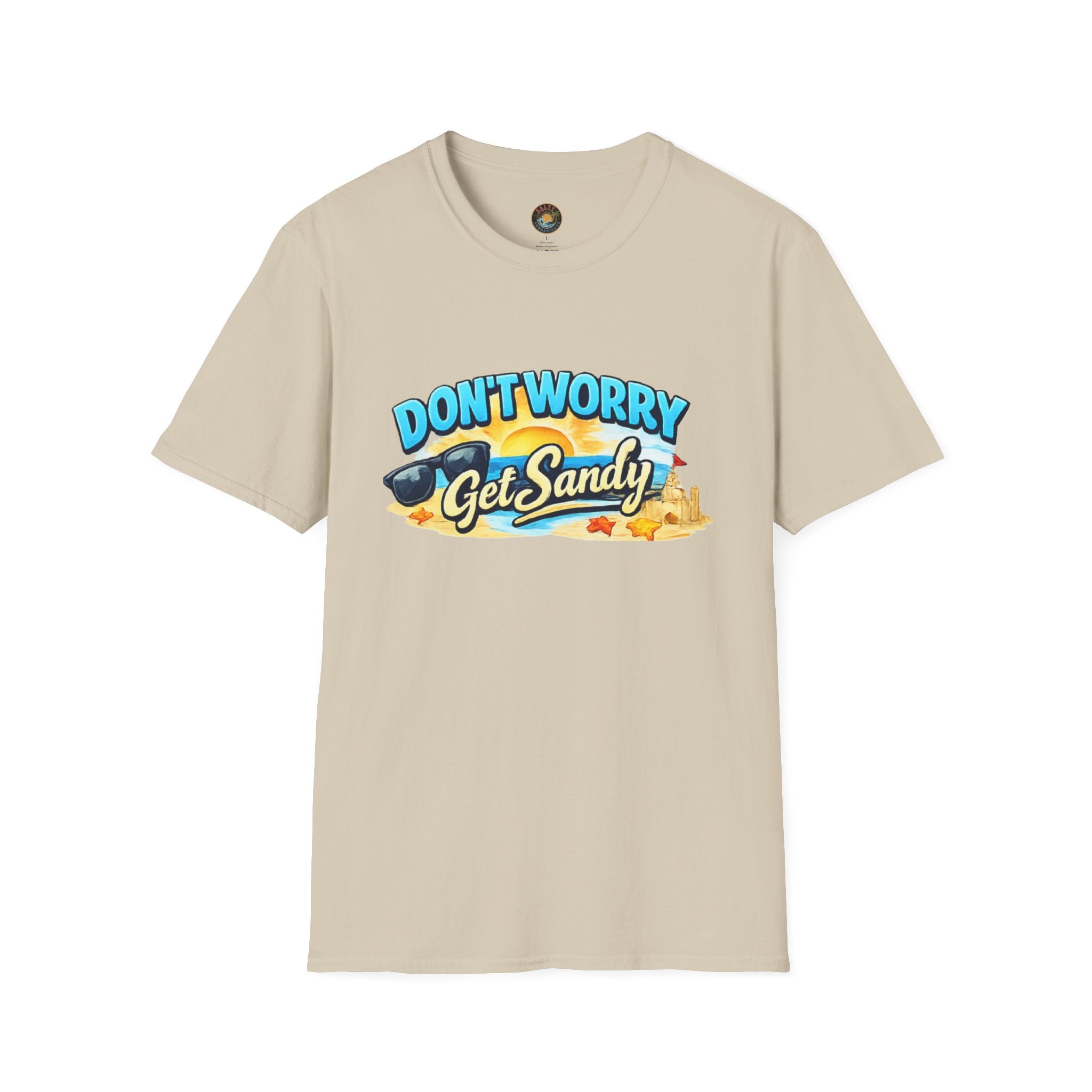 Don't Worry, Get Sandy T-Shirt | Salty Shenanigans Funny Beach Tee