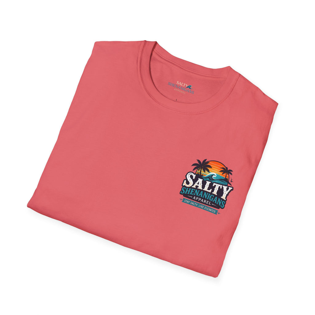 Salty Shenanigans Apparel Wave Logo Tee Printify