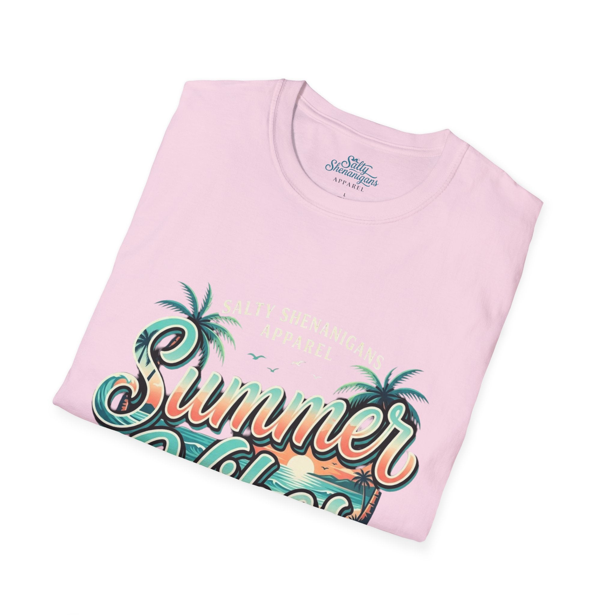 Summer Vibes™ Coastal Lifestyle Graphic Tee | Salty Shenanigans Apparel  Alternate SEO Title Printify
