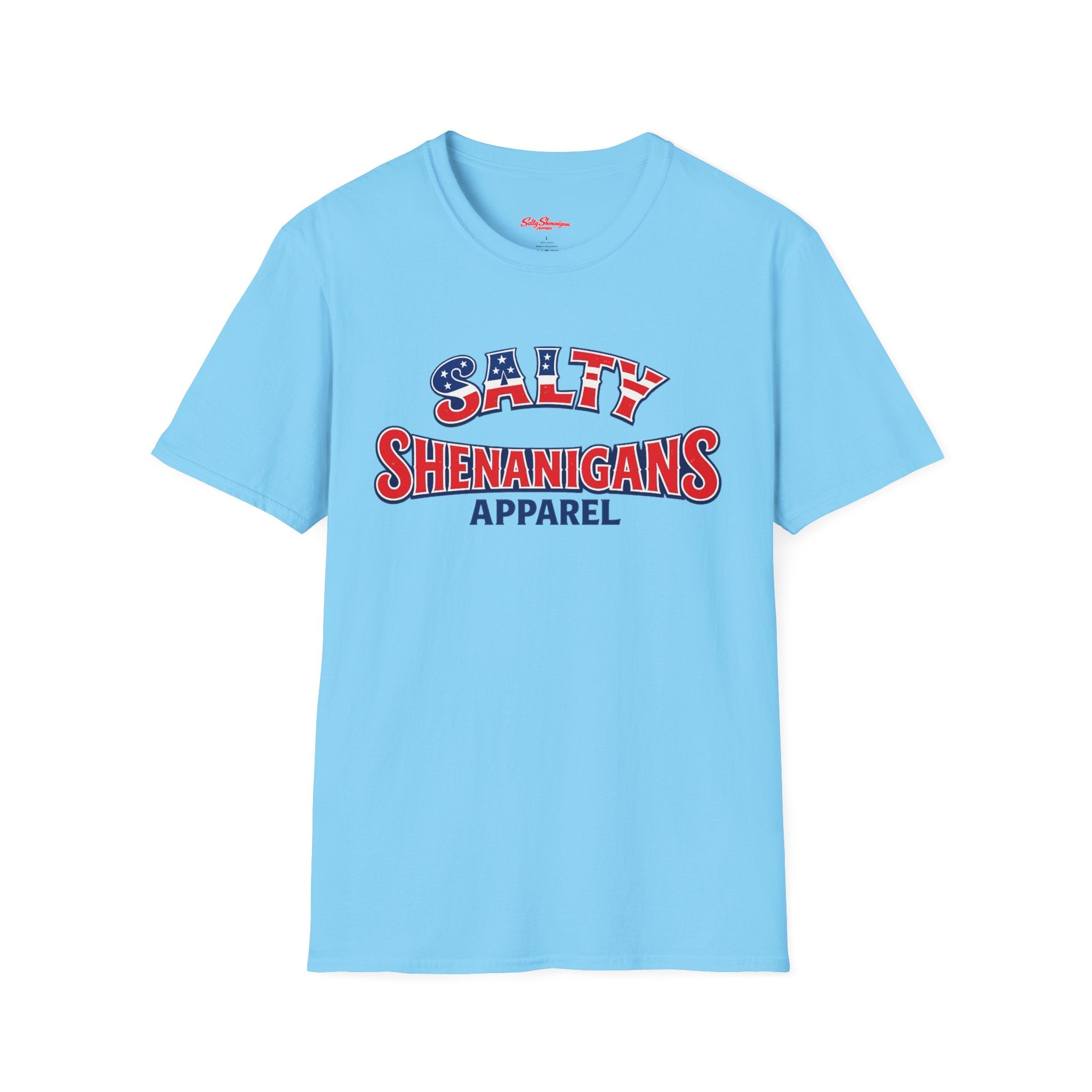 Salty Shenanigans Apparel Red/White/Blue T-Shirt Printify