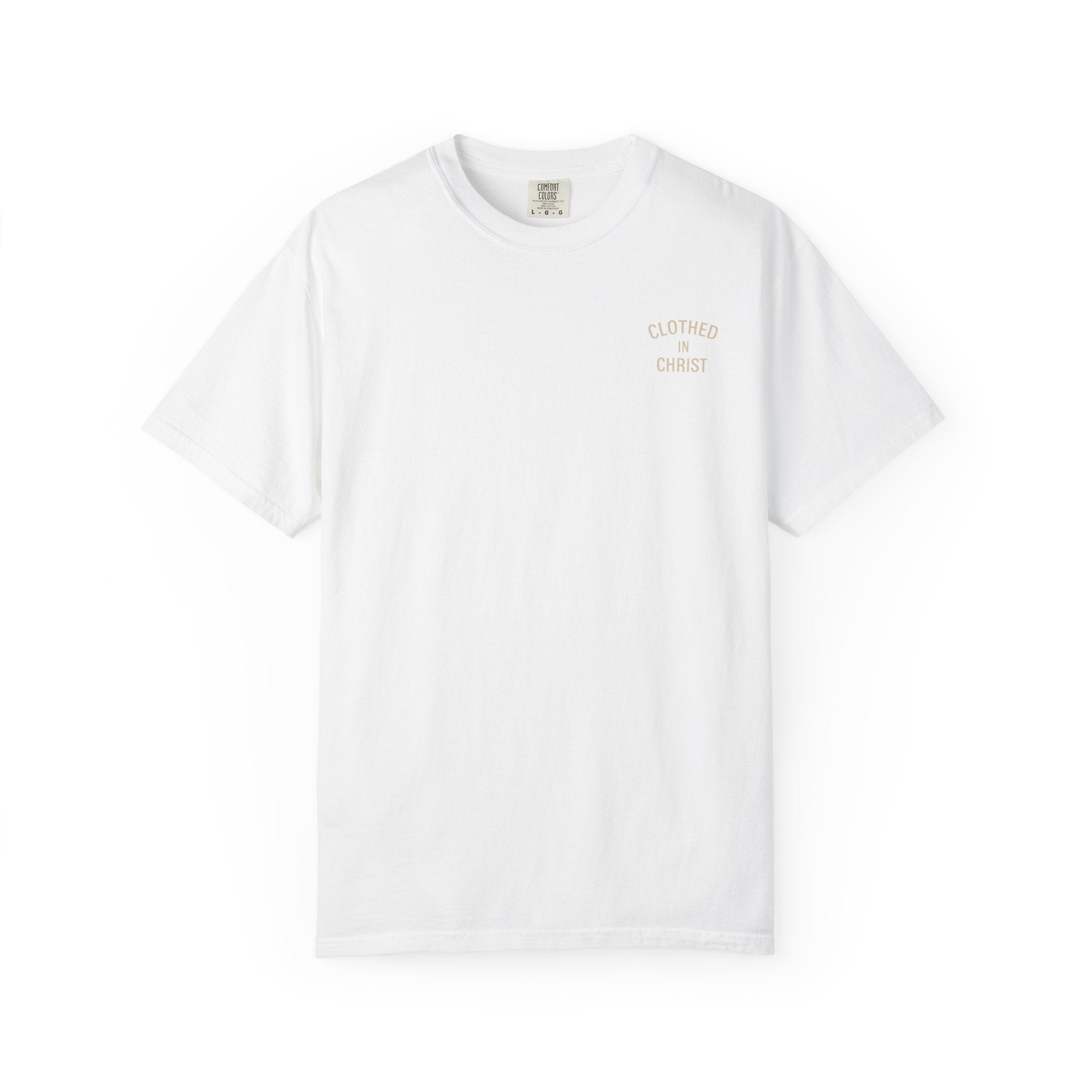 Clothed In Christ T‑Shirt — Isaiah 43:2 Beach Tee Printify