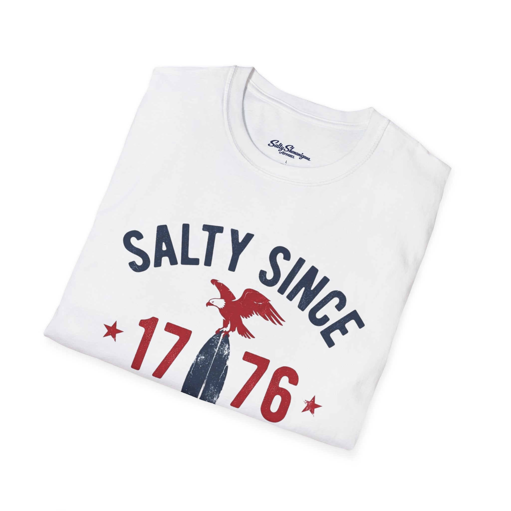 Salty Since 1776 Salty Shenanigans Apparel  T-Shirt Printify