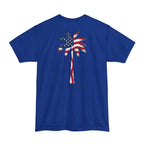 Tall American Flag Palm — Salty Shenanigans Apparel Patriotic Tee Printify