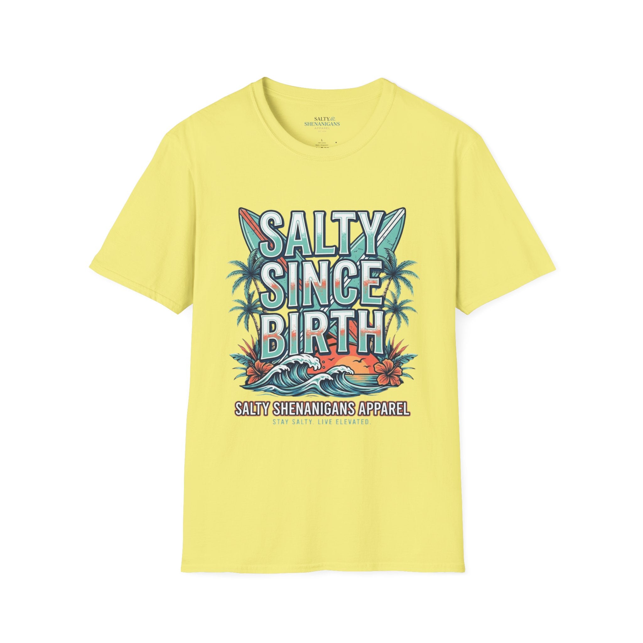 Salty Since Birth Shirt | Coastal Beach Tee Printify