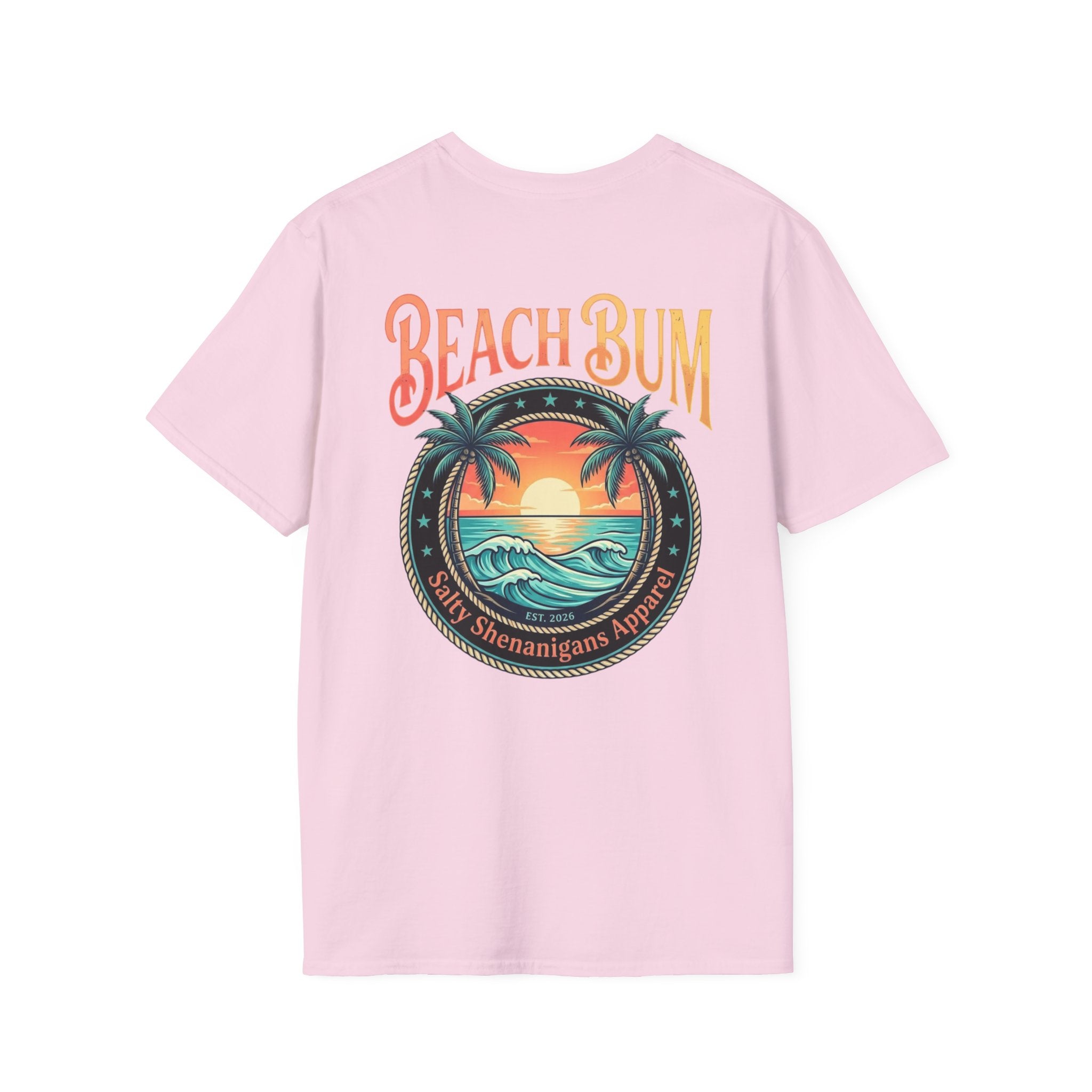 Beach Bum Coastal Sunset T-Shirt Printify