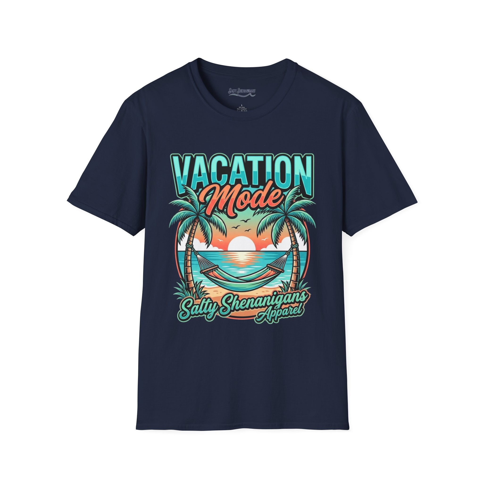 Vacation Mode Sunset Hammock Beach Tee Printify
