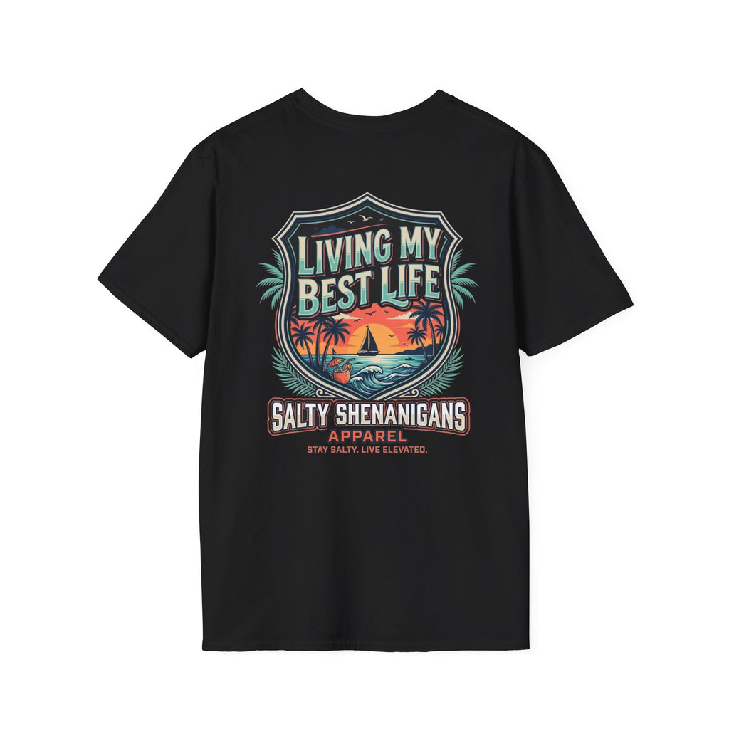 Living My Best Life Shirt | Beach Vacation Tee Printify