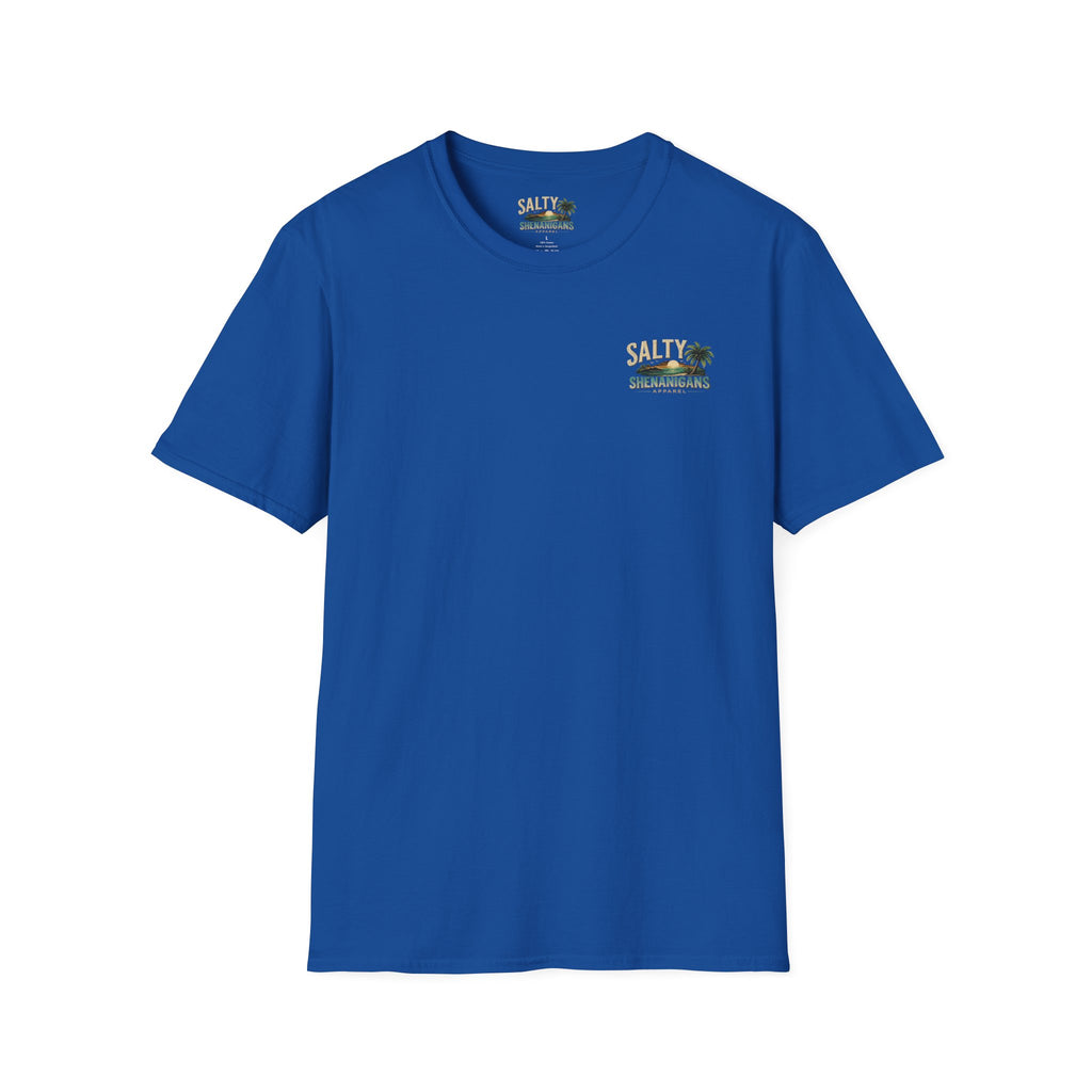 It's Five O'Clock Somewhere, Don't Judge Me | Funny Beach Bar Graphic Tee Printify