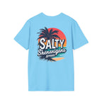 Salty Shenanigans Apparel Beach Palm T-Shirt Printify