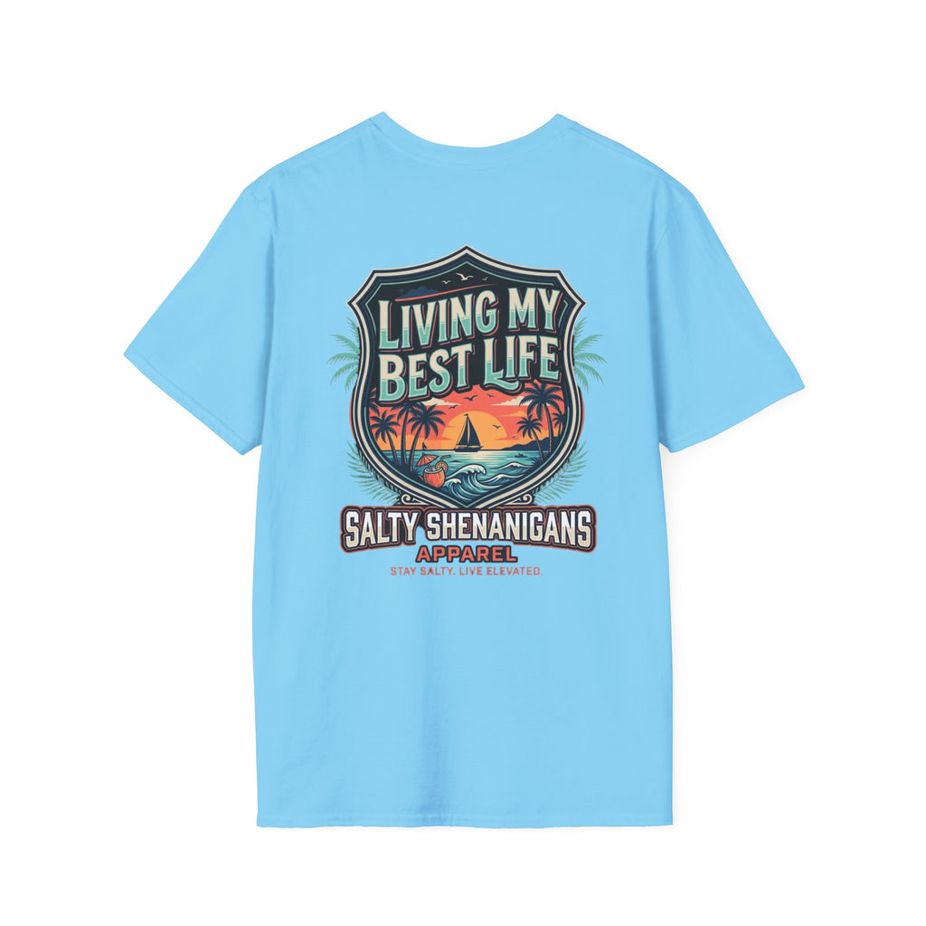 Living My Best Life Shirt | Beach Vacation Tee Printify
