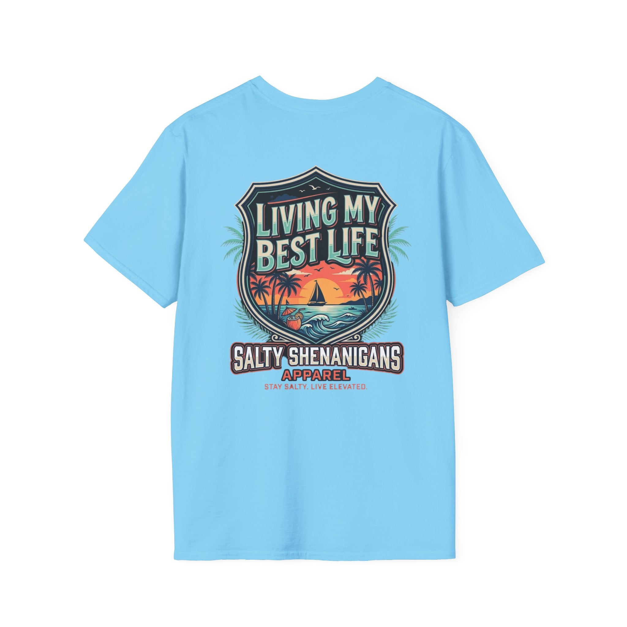 Living My Best Life Shirt | Beach Vacation Tee Printify
