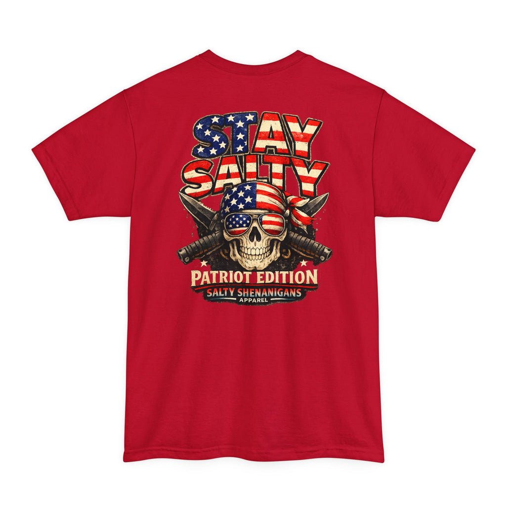 Stay Salty Patriot Edition Salty Shenanigans Apparel Tall T-Shirt Printify