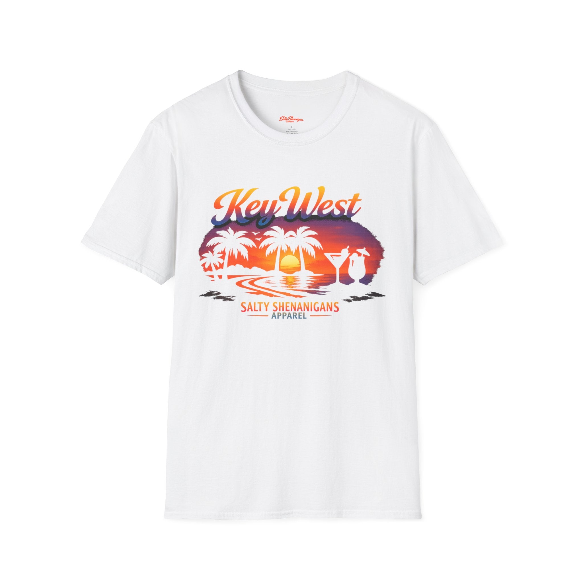 Key West Beach Palm T-Shirt Printify