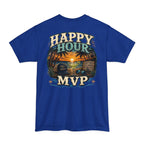 Happy Hour MVP Beach Bar Graphic Tall T-Shirt | Hanes Beefy-T Tall Tee Printify