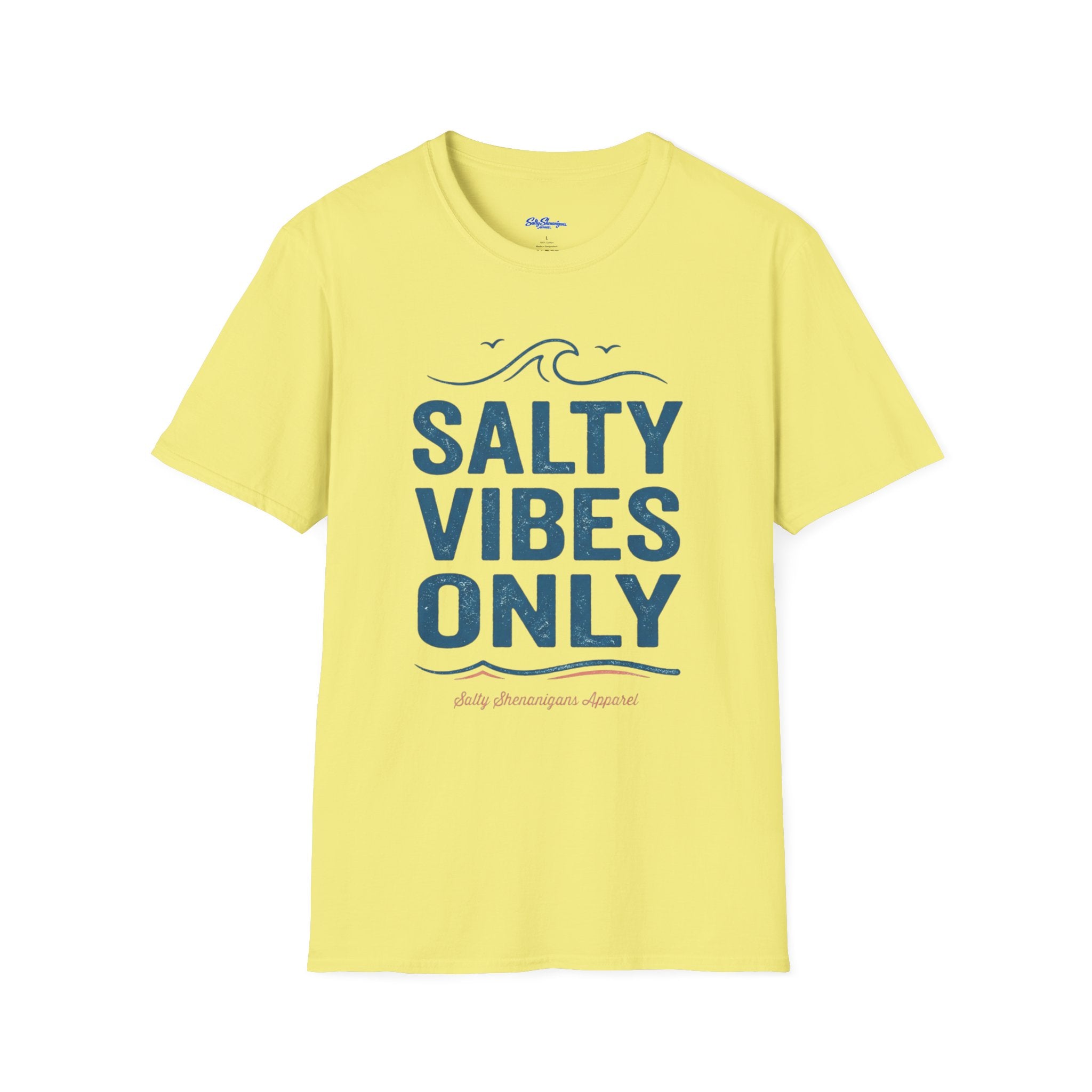 Salty Shenanigans Apparel Salty Vibes Only T-Shirt Printify