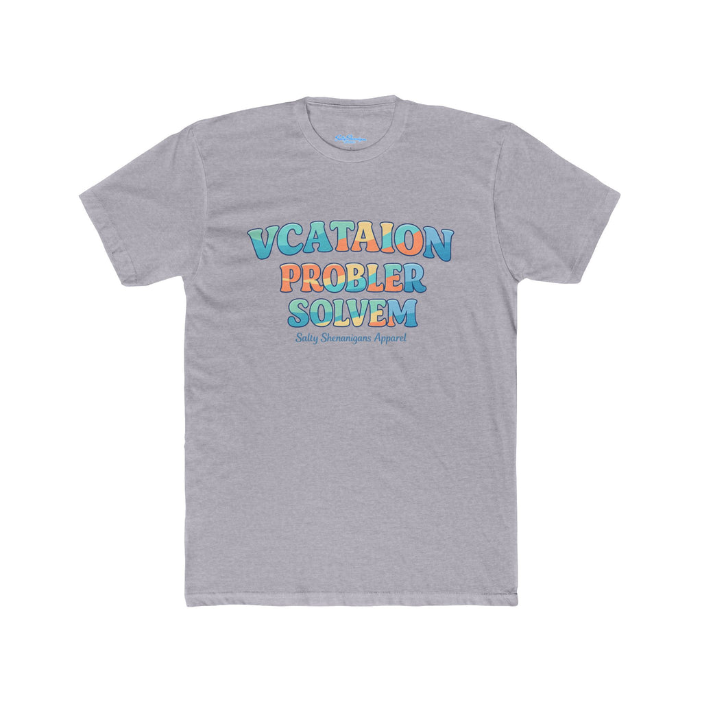 Funny 'Vacation Problem Solver' Beach Tee — Coastal Colors Cotton Crew Printify