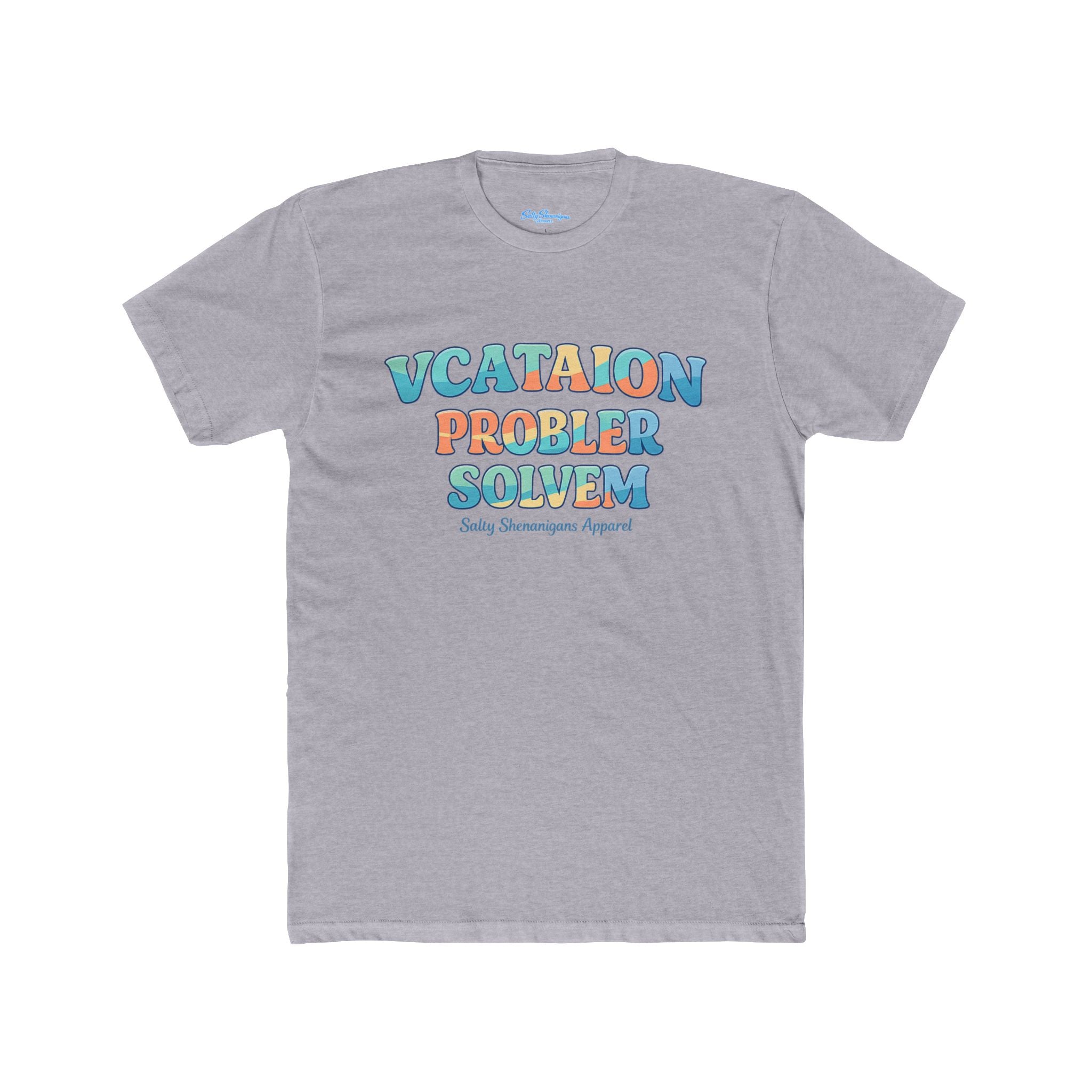 Funny 'Vacation Problem Solver' Beach Tee — Coastal Colors Cotton Crew Printify