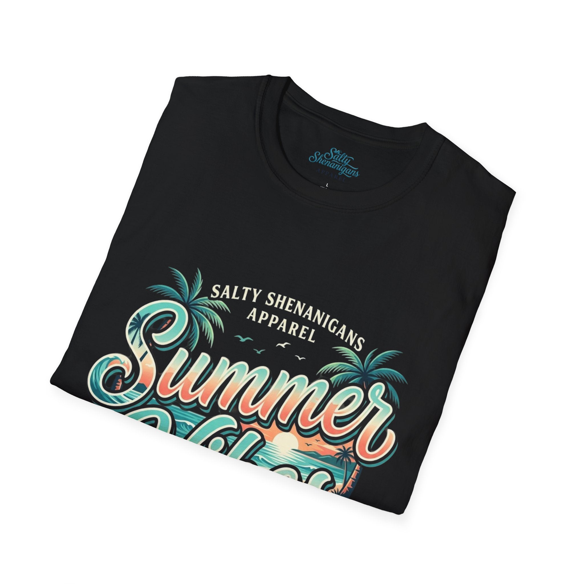 Summer Vibes™ Coastal Lifestyle Graphic Tee | Salty Shenanigans Apparel  Alternate SEO Title Printify