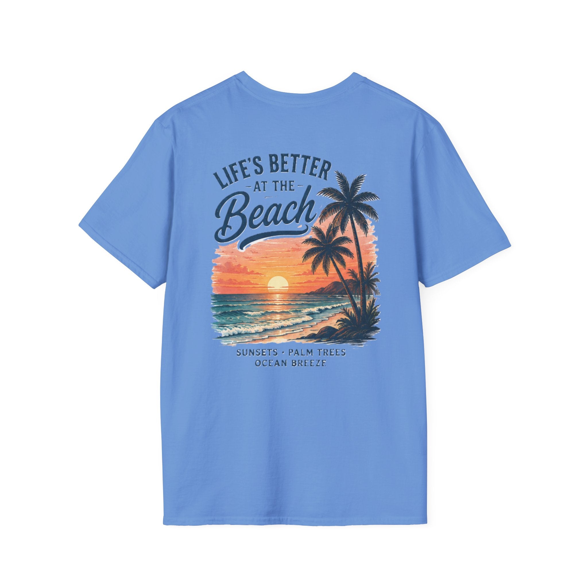 Salty Shenanigans Apparel Life's Better At The Beach T-Shirt Printify