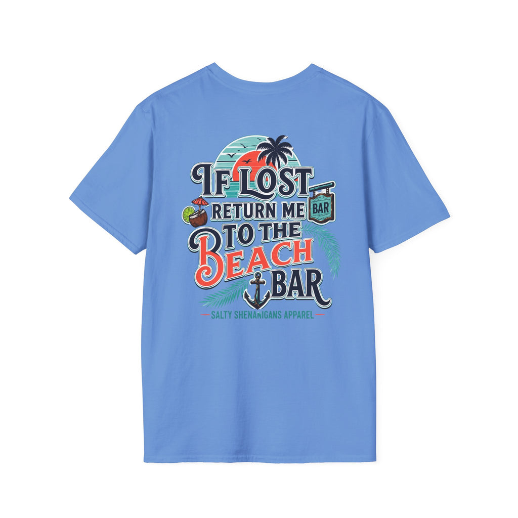 If Lost Return Me To The Beach Bar T-Shirt Printify