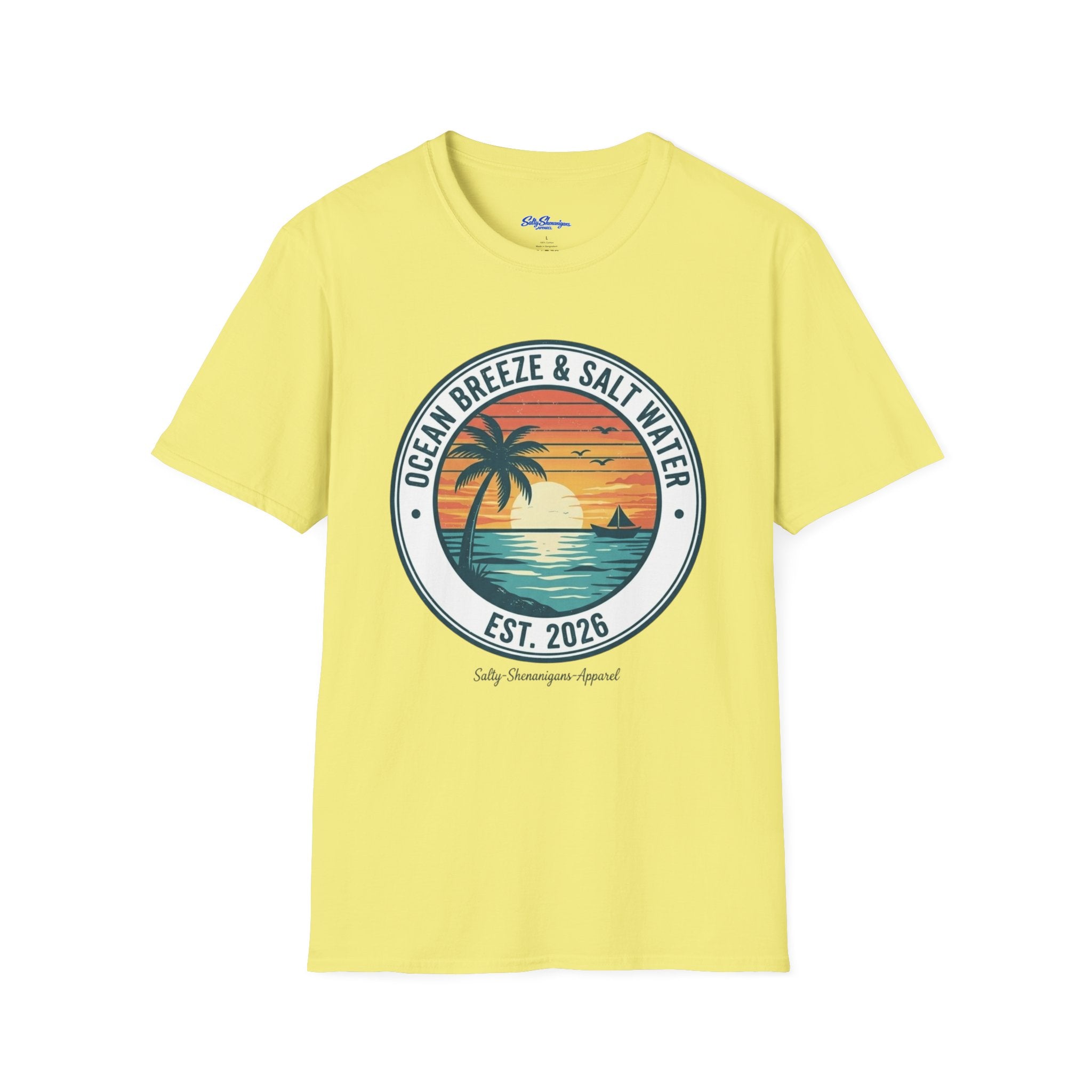 Copy of Salty Shenanigans Apparel Ocean Breeze & Salt Water T-Shirt Printify