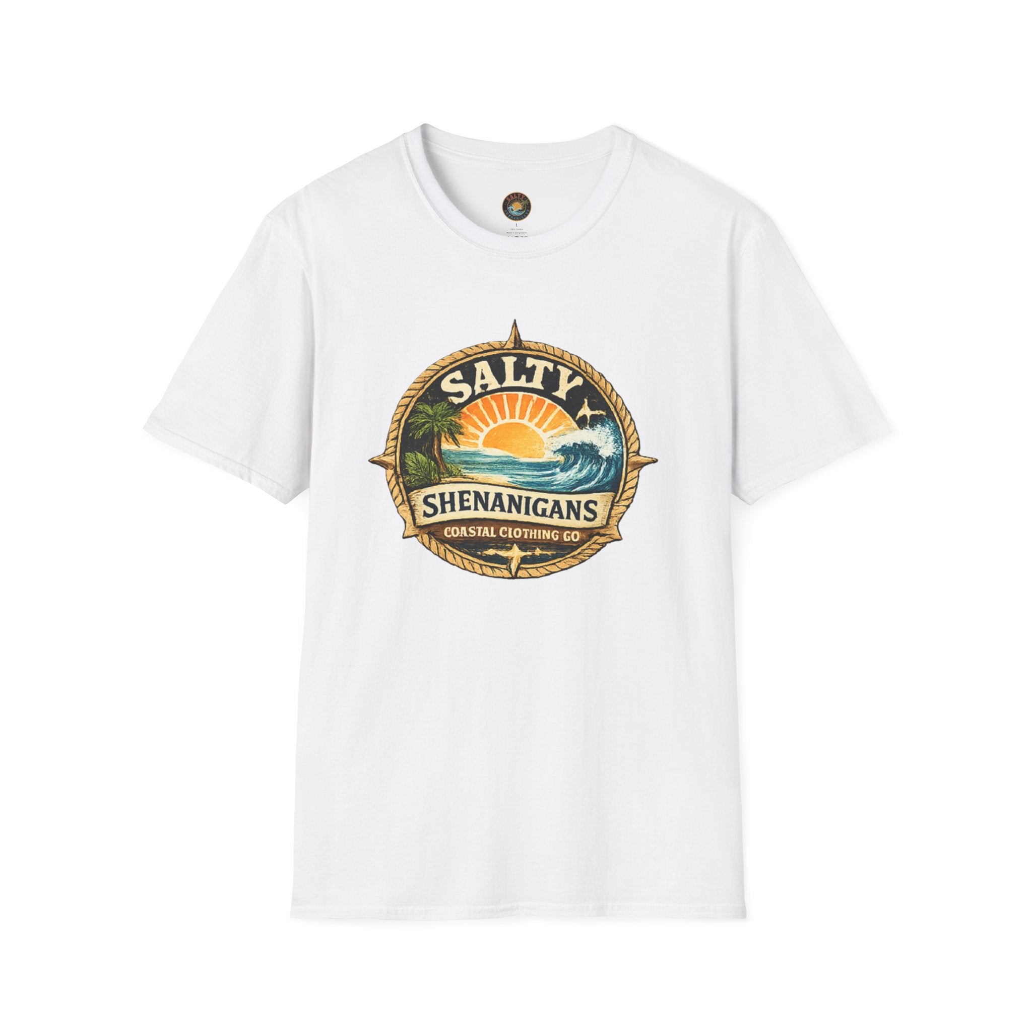 Salty Shenanigans T-Shirt — Coastal Tiki Beach Vibes
