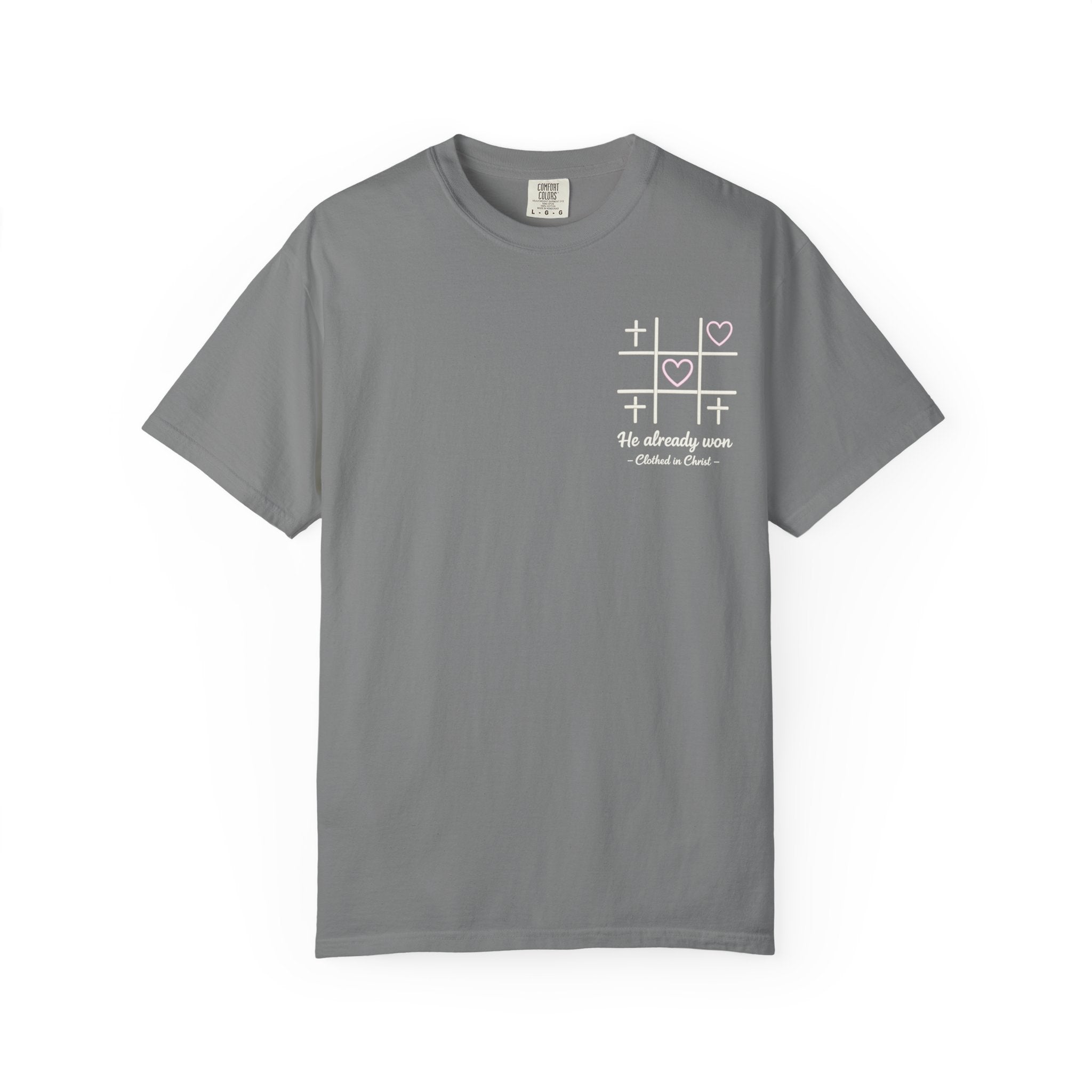 Minimal Heart Tic-Tac-Toe T-Shirt Printify