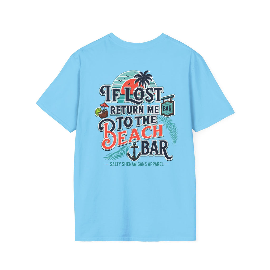 If Lost Return Me To The Beach Bar T-Shirt Printify
