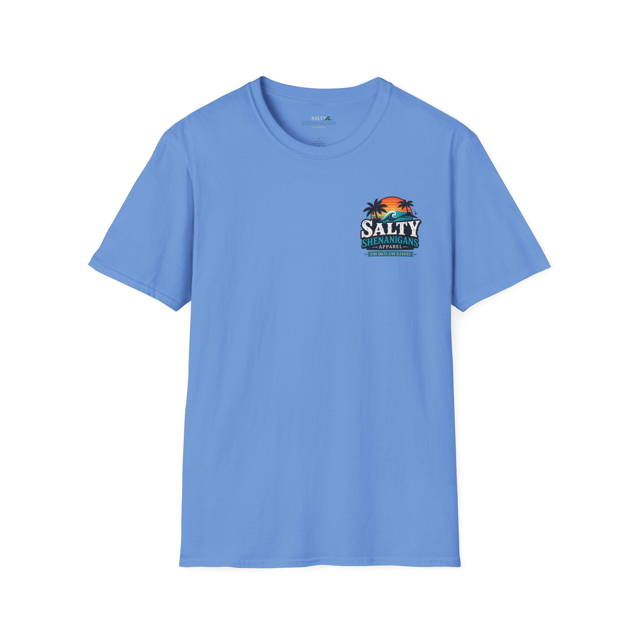 Salty Shenanigans Apparel Wave Logo Tee Printify