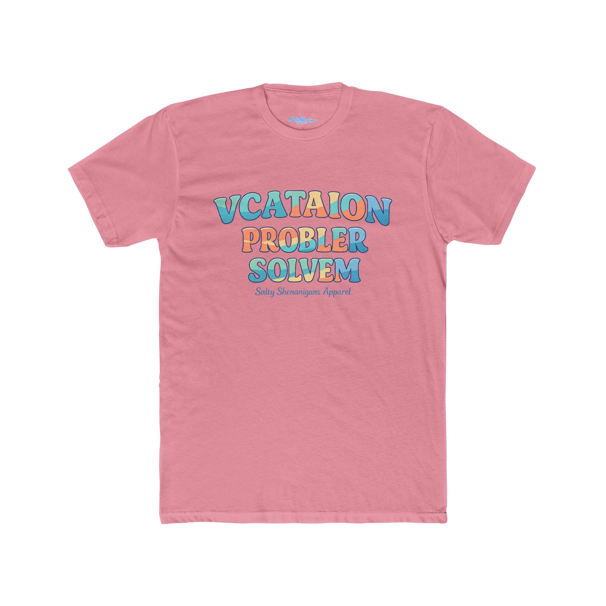 Funny 'Vacation Problem Solver' Beach Tee — Coastal Colors Cotton Crew Printify