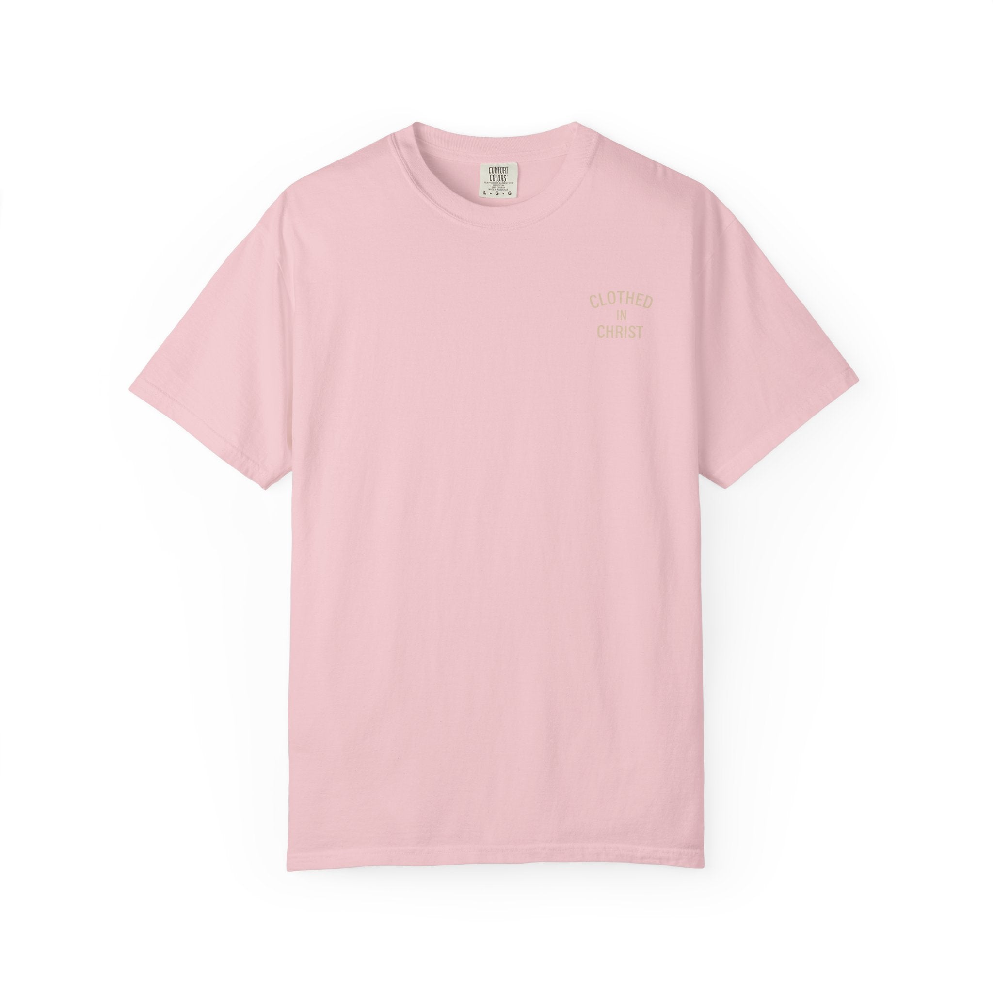 Clothed In Christ T‑Shirt — Isaiah 43:2 Beach Tee Printify
