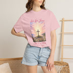 Clothed In Christ -Faith Cross T-Shirt — "Live for Jesus / Clothed in Christ" Christian Graphic Tee Printify
