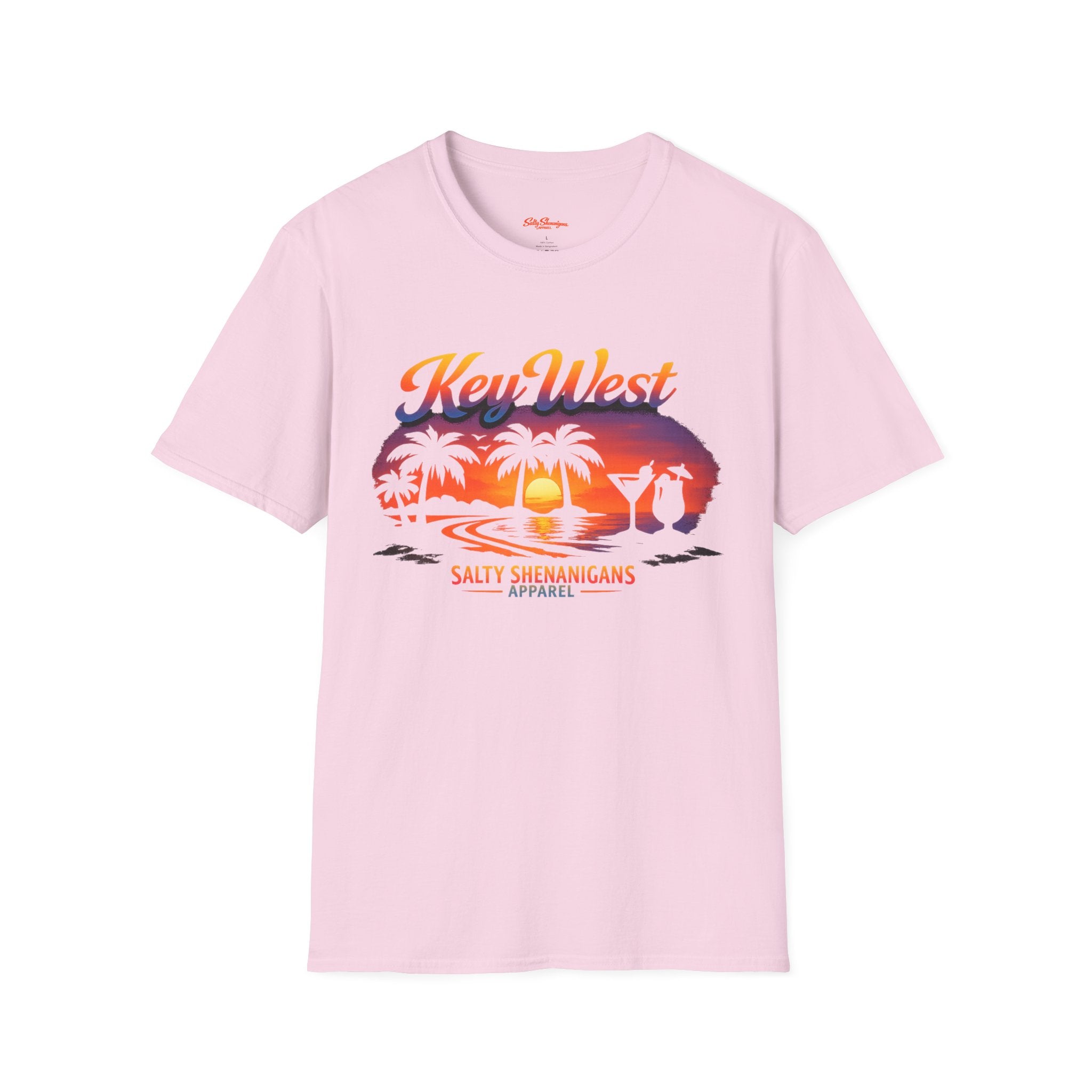 Key West Beach Palm T-Shirt Printify