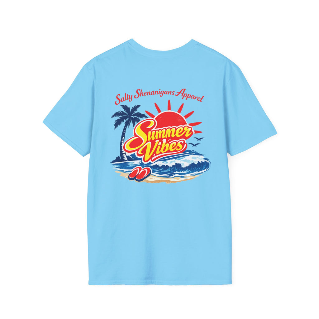 Salty Shenanigans Apparel Summer Vibes T-Shirt Printify
