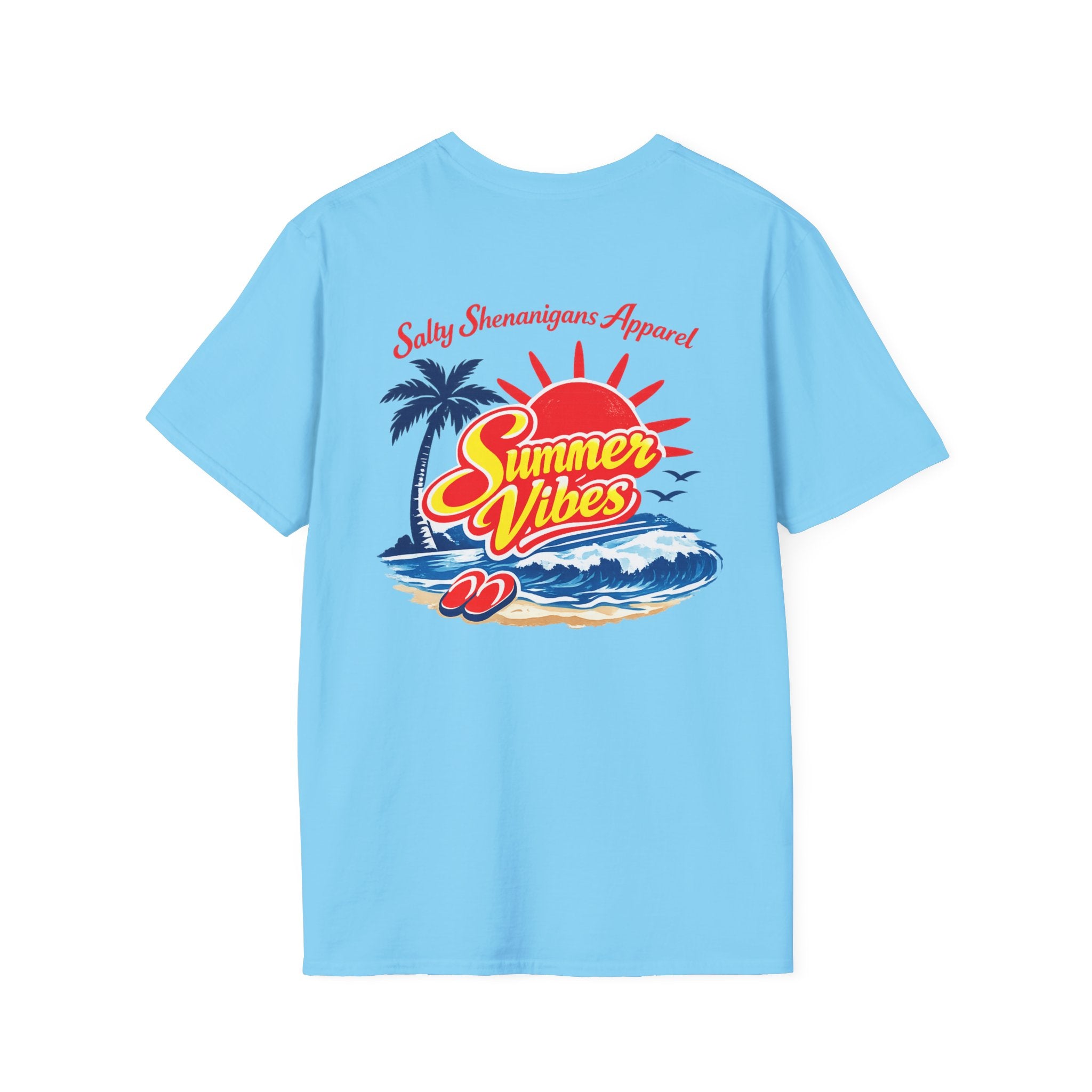 Salty Shenanigans Apparel Summer Vibes T-Shirt Printify