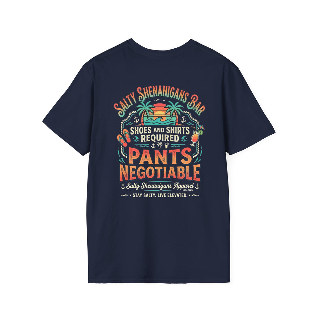 Pants Negotiable Beach Bar T-Shirt Printify