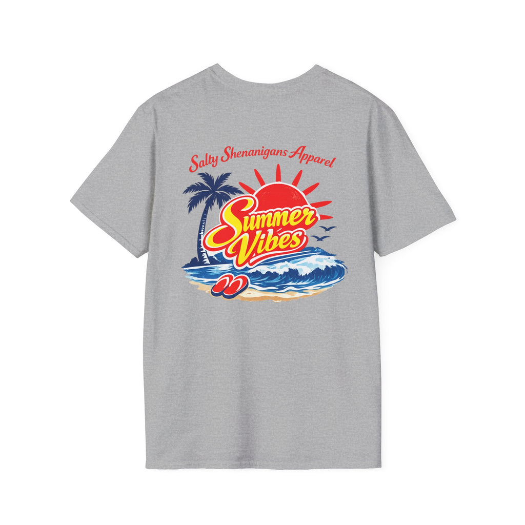 Salty Shenanigans Apparel Summer Vibes T-Shirt Printify