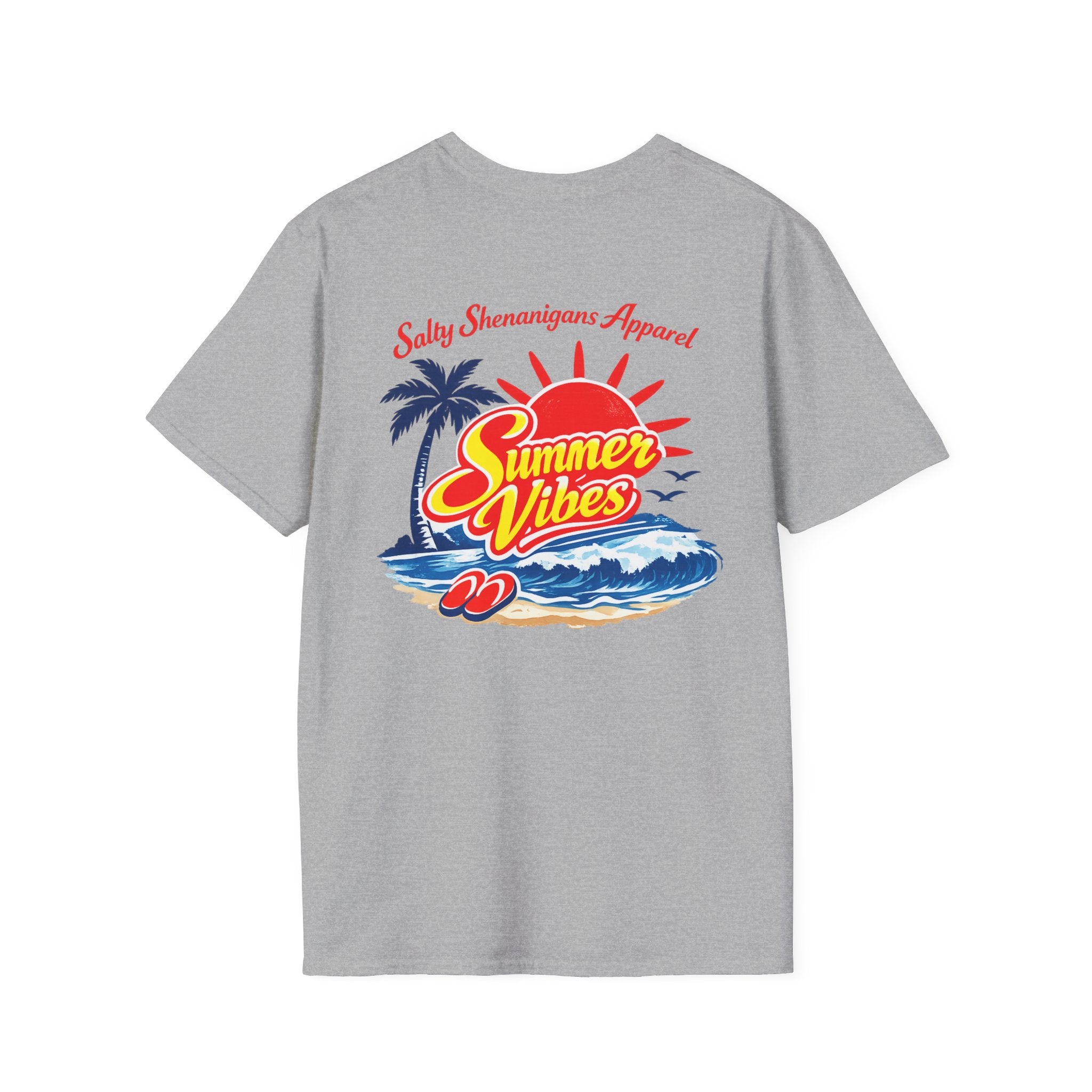 Salty Shenanigans Apparel Summer Vibes T-Shirt Printify
