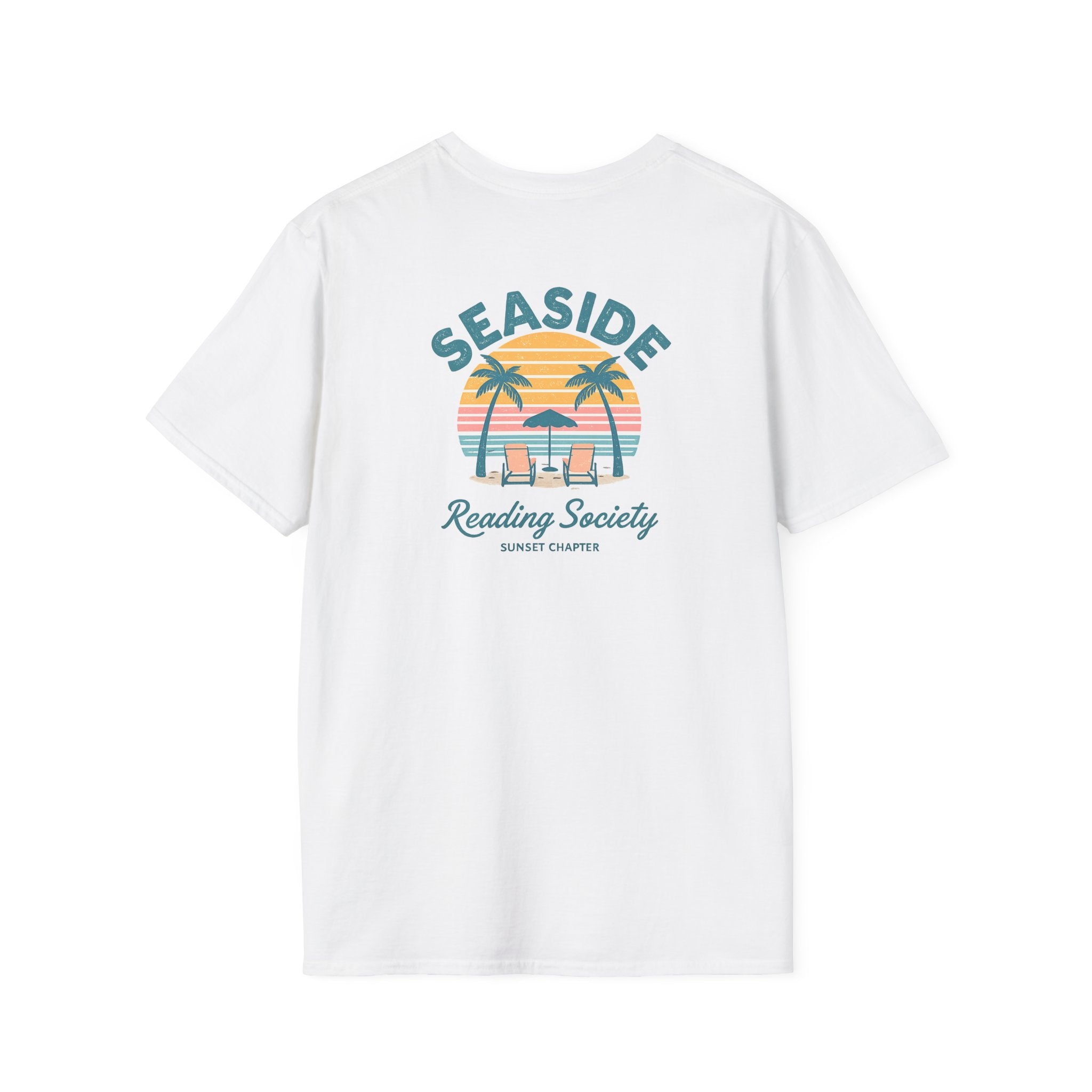 Seaside Reading Society T-Shirt | Salty Shenanigans Printify