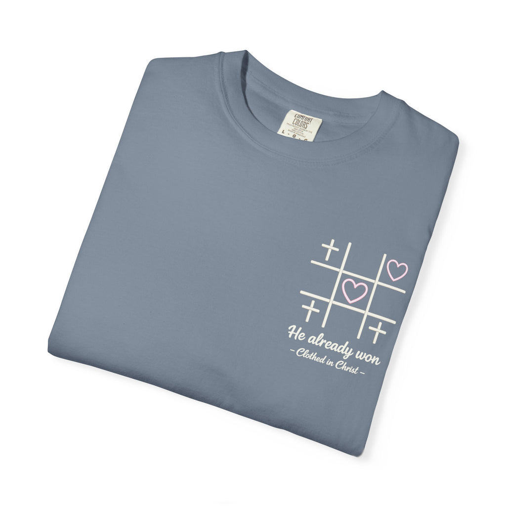 Minimal Heart Tic-Tac-Toe T-Shirt Printify