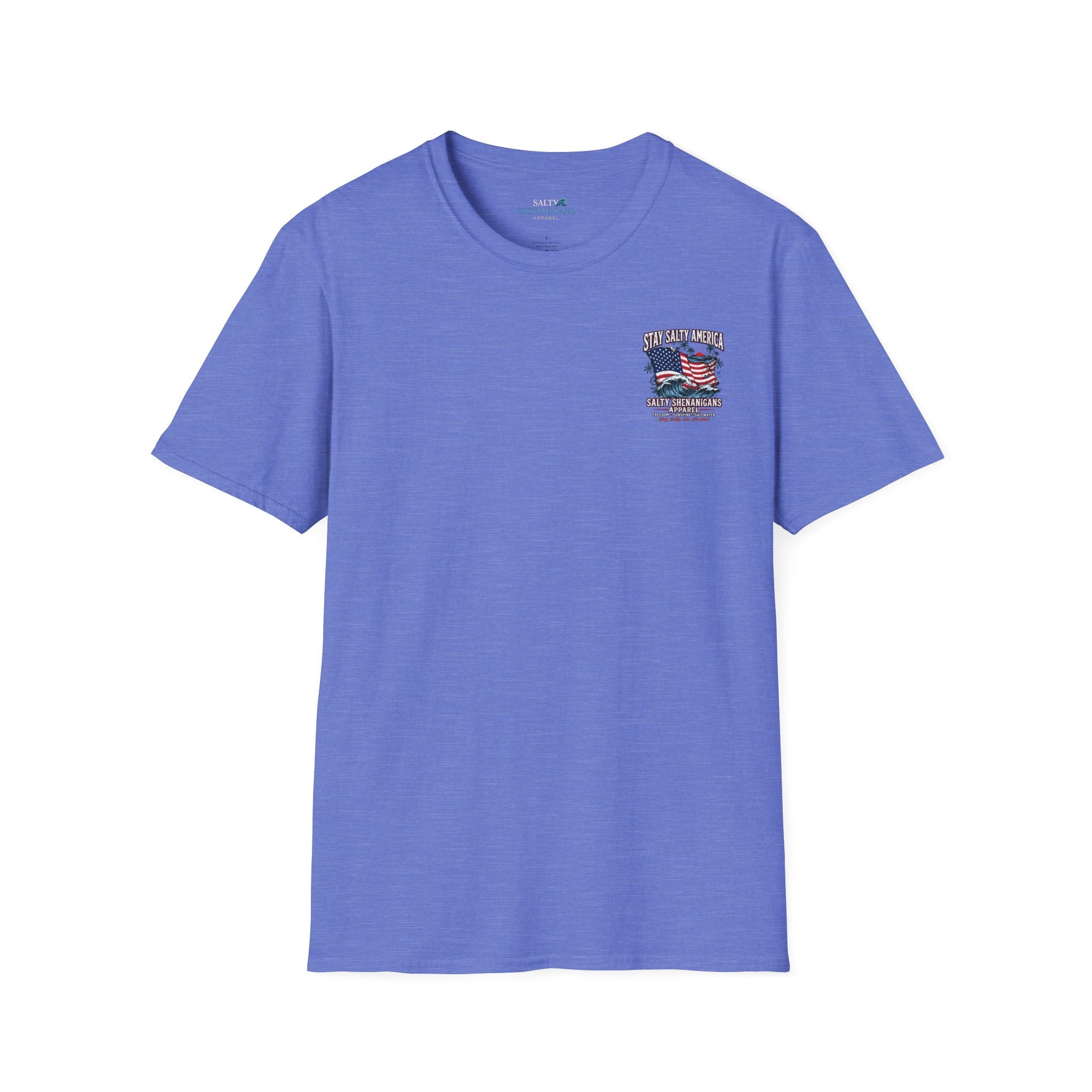Stay Salty America Patriotic Coastal T-Shirt Printify