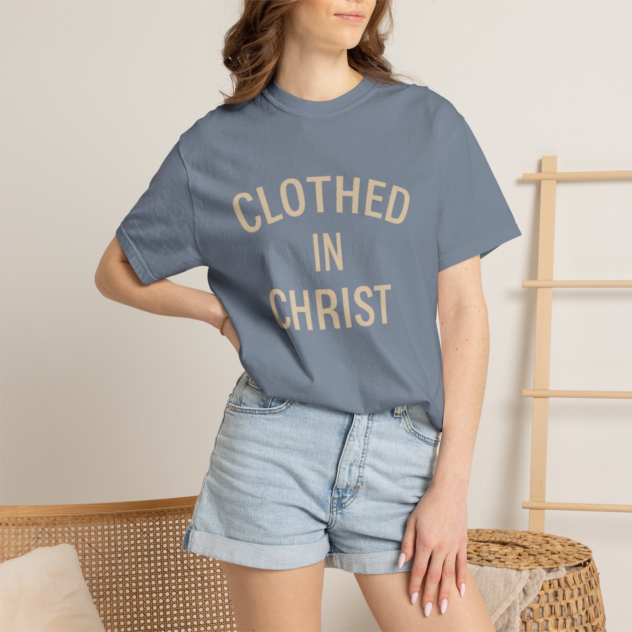 Clothed in Christ T-Shirt — Faith-Based Christian Tee Printify