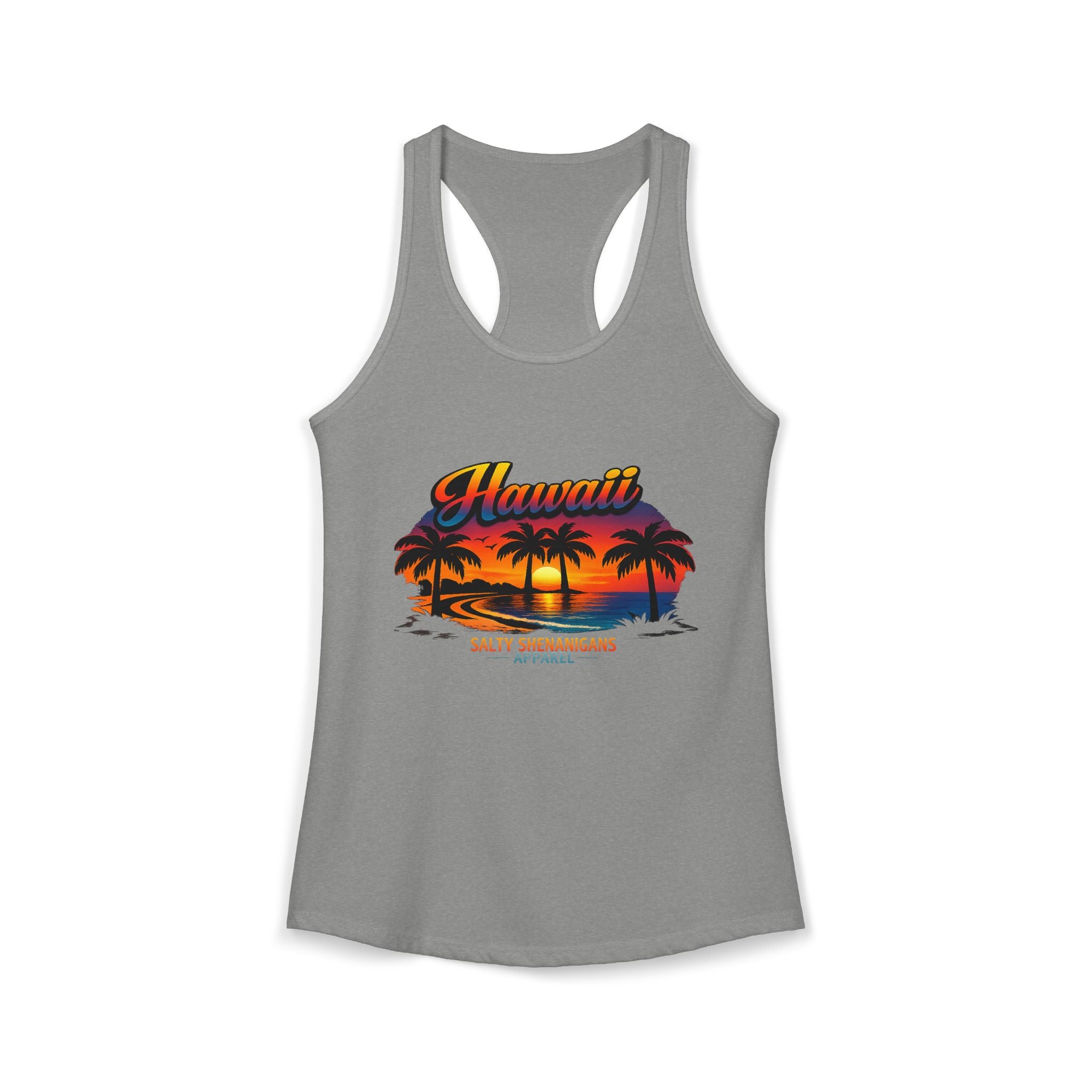 Women's Salty Shenanigans Hawaii Racerback Tank Printify