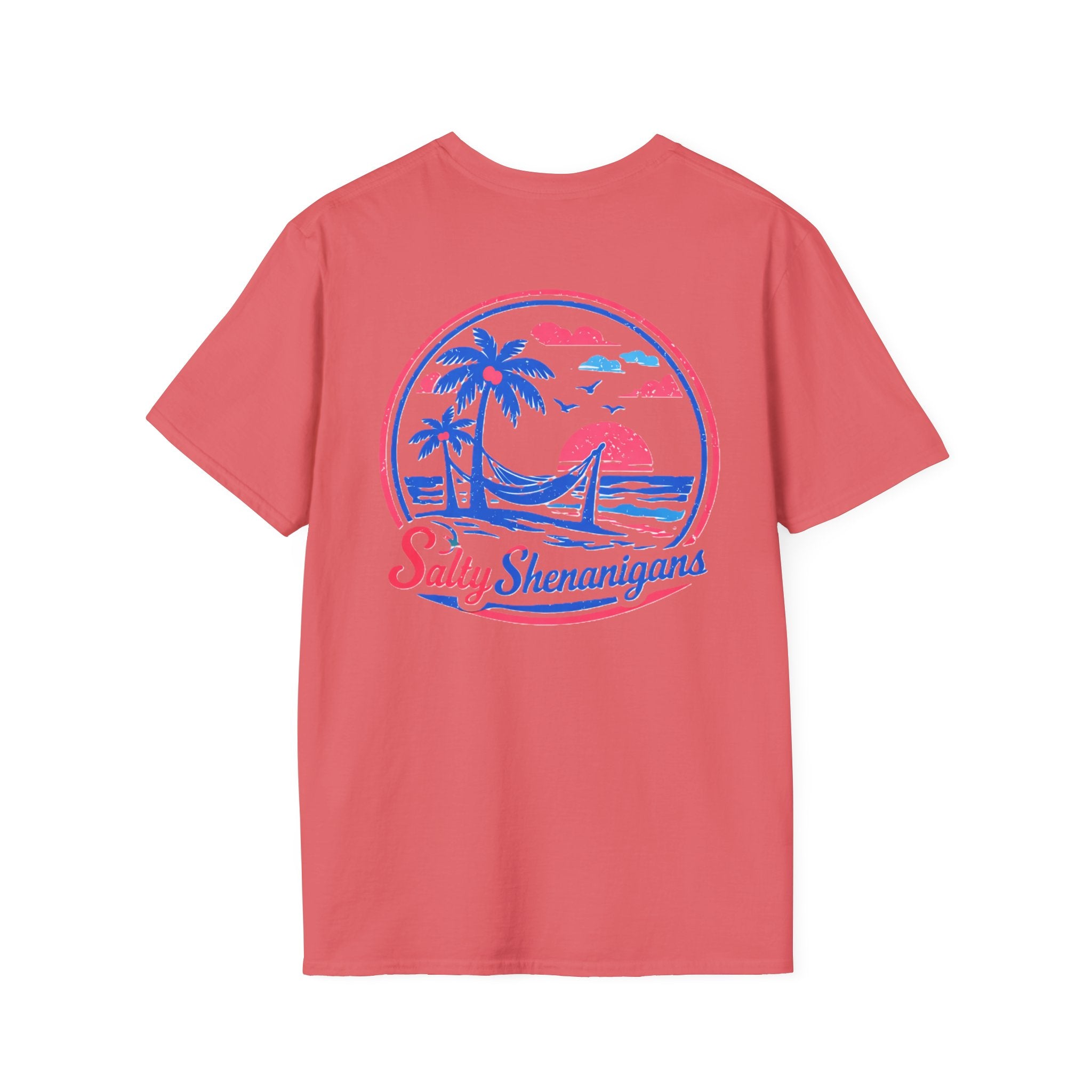 Salty Shenanigans Palm T-Shirt Printify