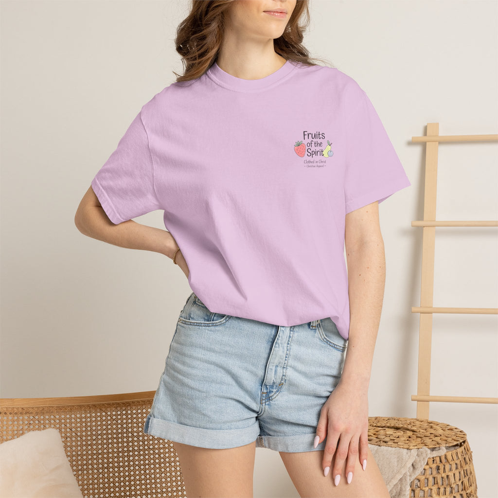 Fruits of the Spirit T‑Shirt — Colorful Fruit Faith Graphic Tee Printify