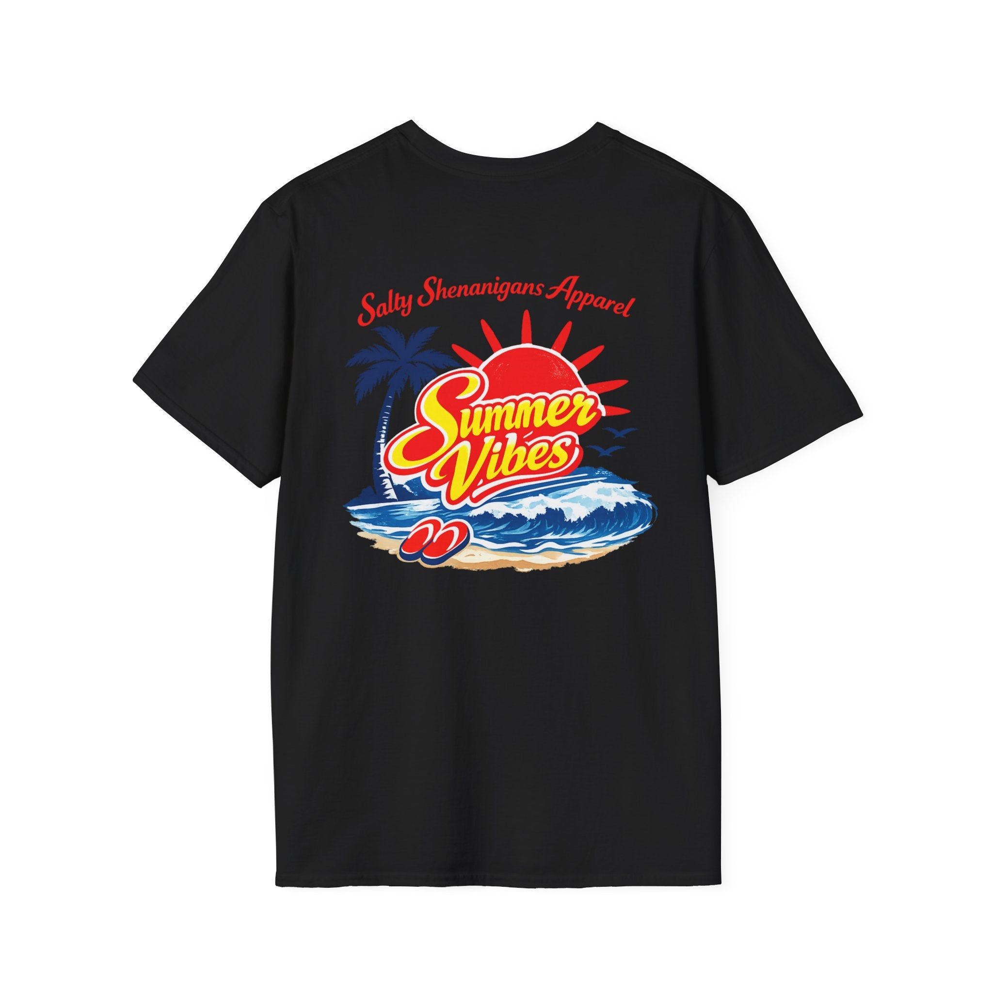Salty Shenanigans Apparel Summer Vibes T-Shirt Printify