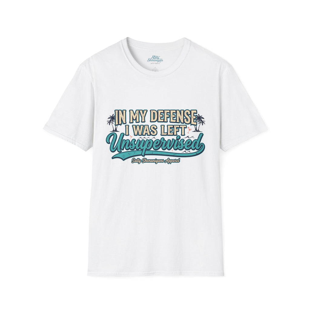 In My Defense I Was Left Unsupervised Funny Beach Shirt Printify