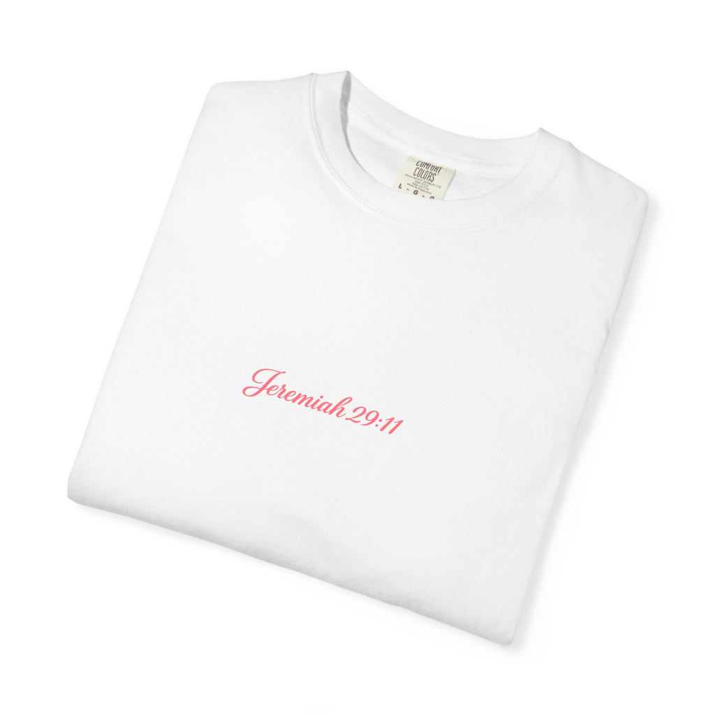 Scripted Scripture T‑Shirt — “For I know the plans I have for you” Inspirational Tee Printify