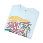 Clothed In Christ T‑Shirt — Sunset Chasing Jesus Seeker Tee Printify